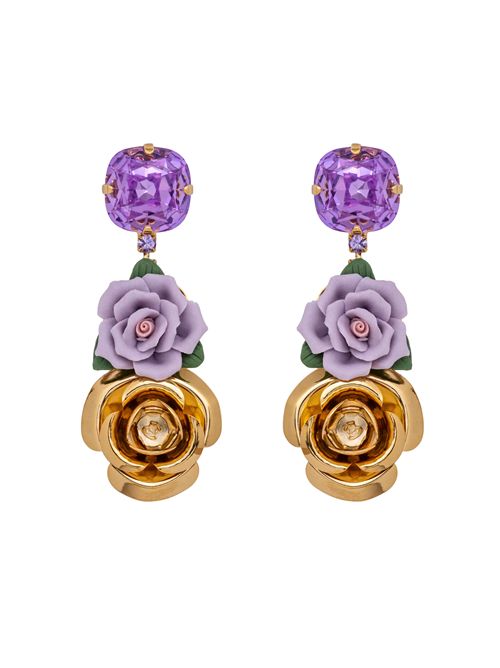 Orecchini pendenti Rosaline Rosa DE LIGUORO | 63P203 LUNICA